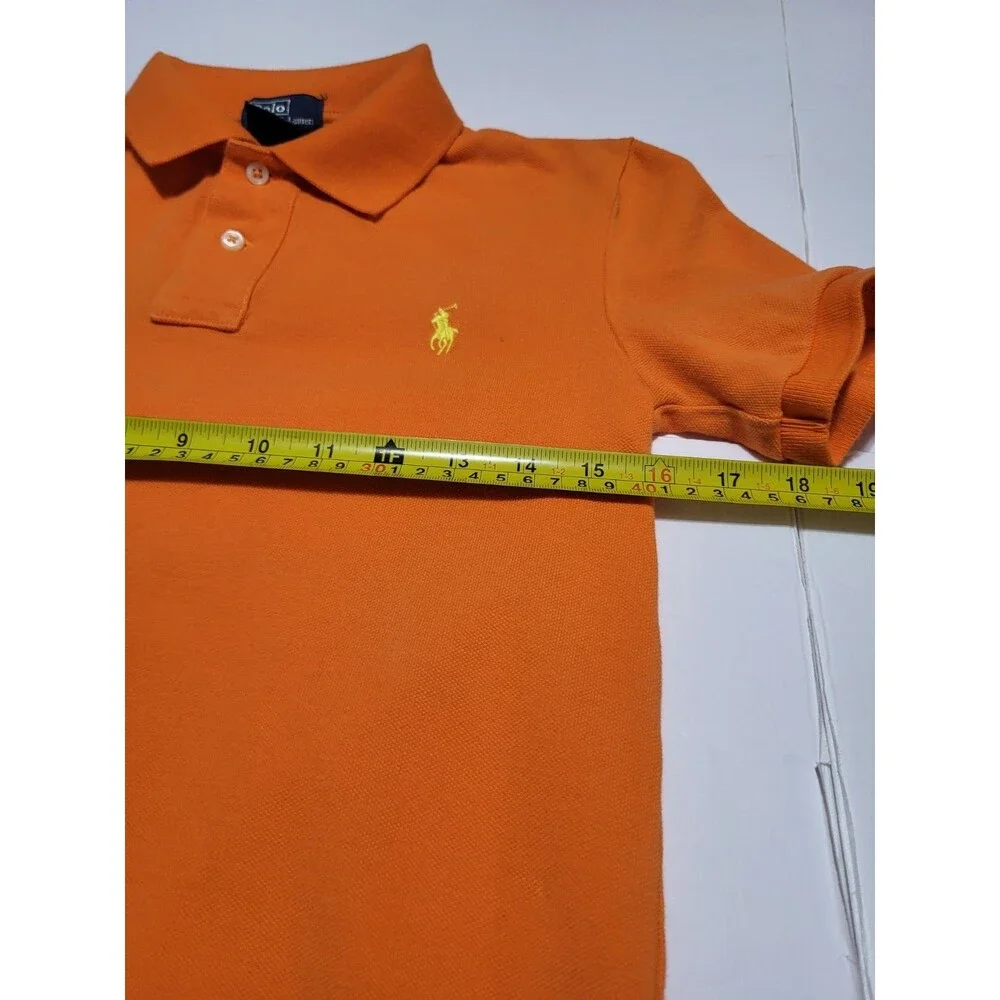 (#L3) Polo By Ralph Lauren Short Sleeve Orange Size Kid's M (10-12)